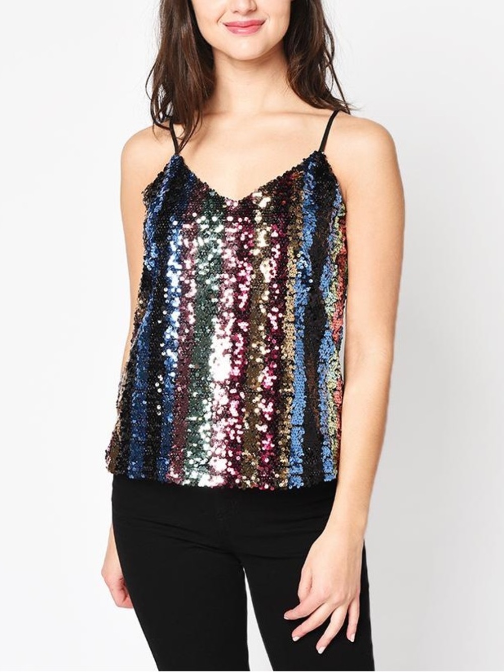Cupcakes & Cashmere Estonia tank sequin top small